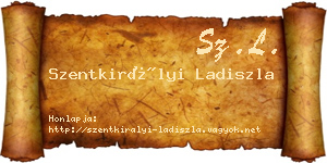 Szentkirályi Ladiszla névjegykártya